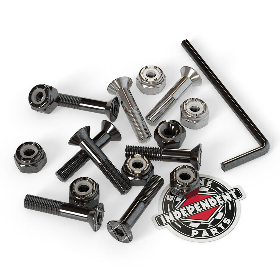 Independent - Genuine Parts - 1" Allen Hardware Black - Habibi Skate Shop