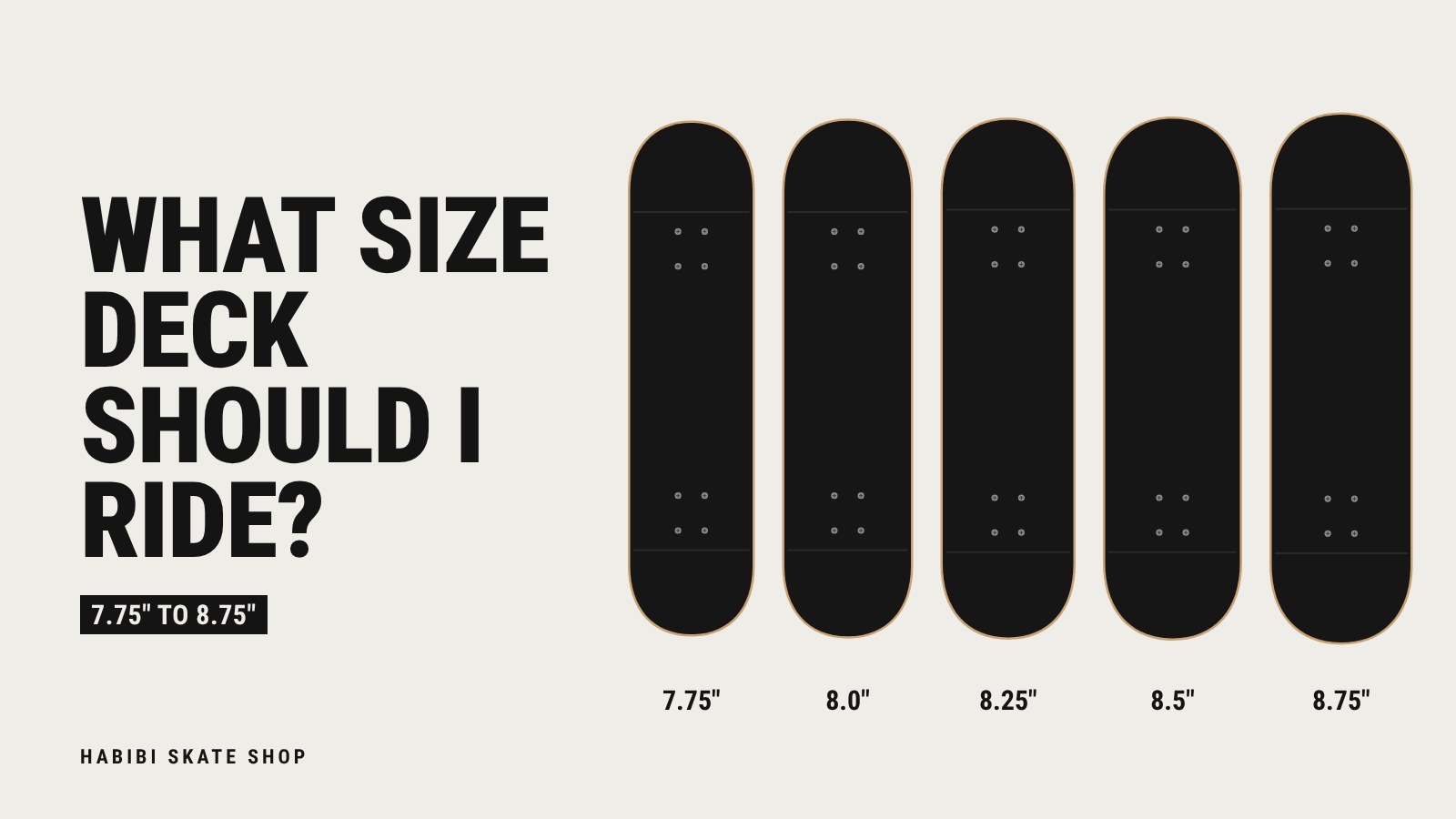 What Size Skateboard Deck Should I Ride?