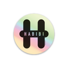 Habibi - Circle Sticker Holographic 1.9" x 1.9" - Habibi Skate Shop